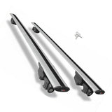 Universal Roof Bars, 118/140 cm, Fits Flush Roof Rails, Black/Grey
