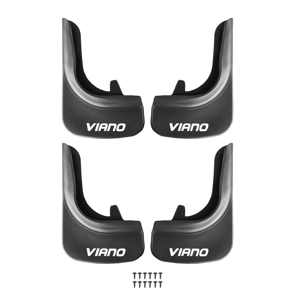Mercedes Viano 1996-2026 Mudguards Vehicle Front Rear Set 4 Pcs Black