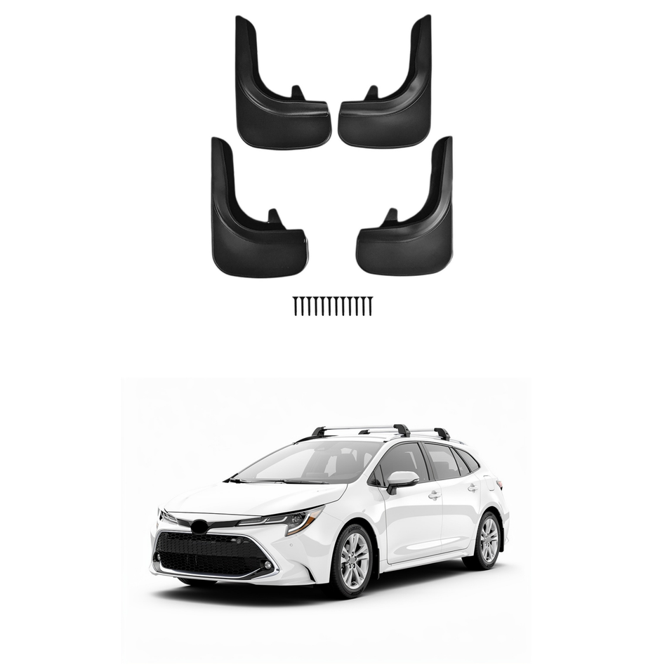 Universal Mud Flaps For Toyota Corolla 1991-2026 Mudflaps Splash Guards Mudguards, Front Rear Set of 4, Black