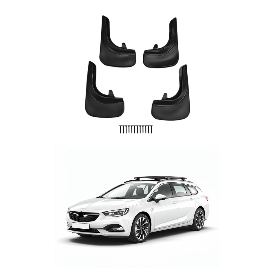 Universal Mud Flaps For Opel Mudflaps Splash Guards Mudguards, Front Rear Set of 4, Black