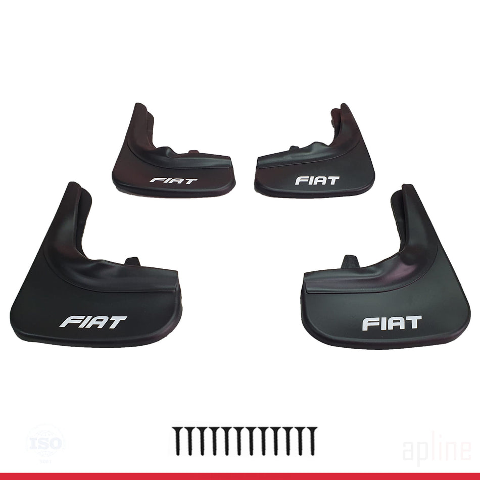 Fiat Mudguards Vehicle Front Rear Set 4 Pcs Black