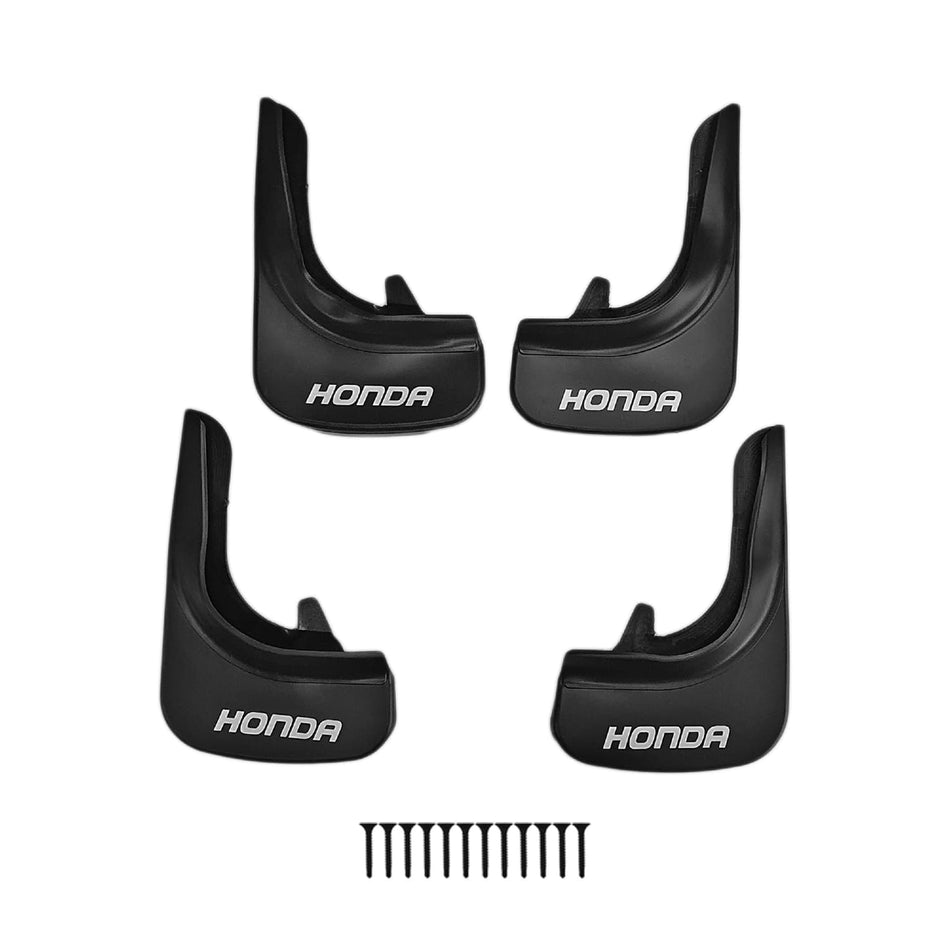 Honda Mudguards Vehicle Front Rear Set 4 Pcs Black