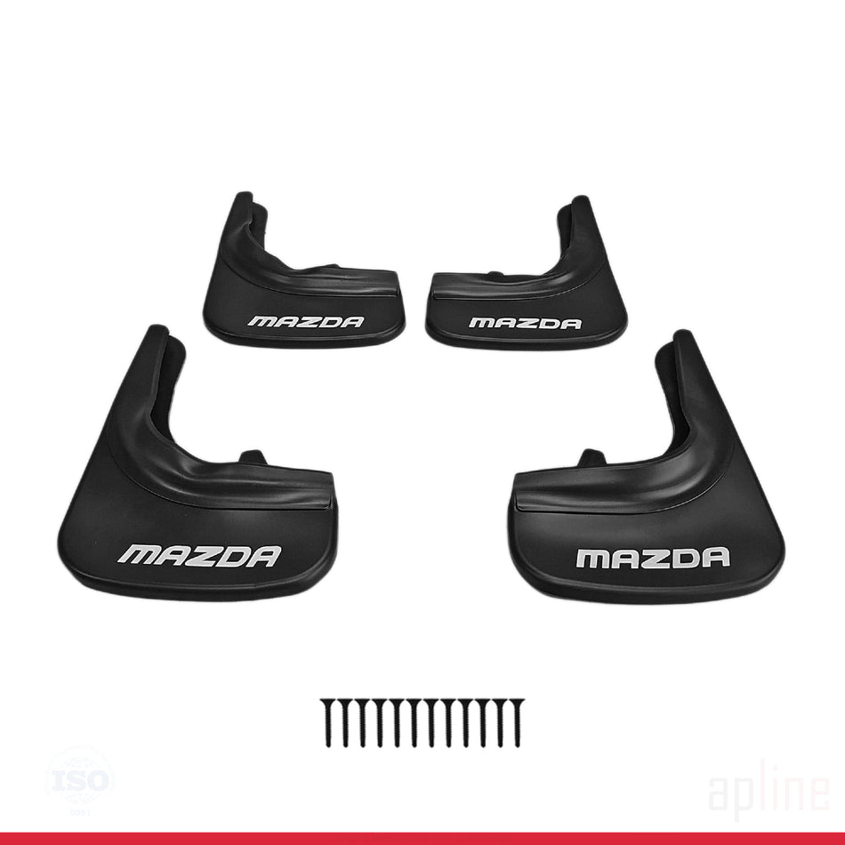 Mazda Mudguards Vehicle Front Rear Set 4 Pcs Black