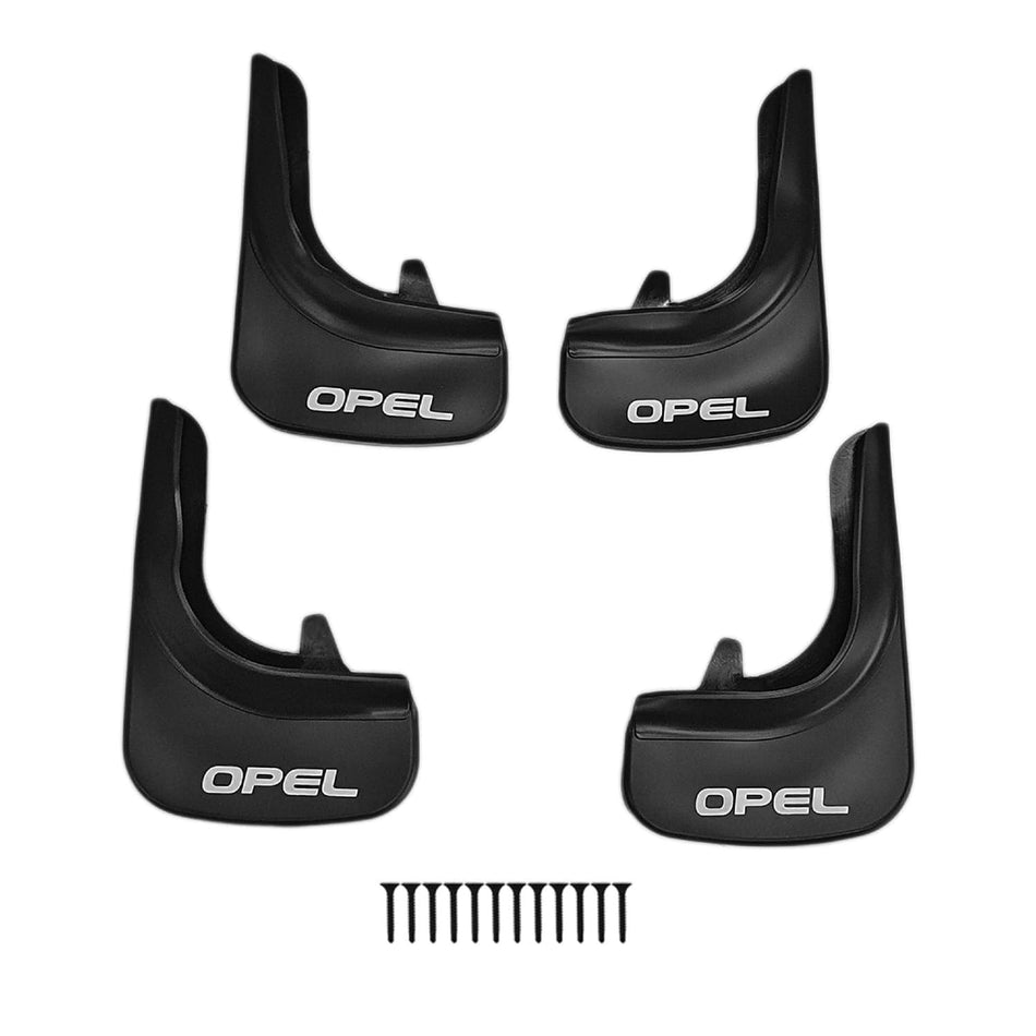 Opel Mudguards Vehicle Front Rear Set 4 Pcs Black