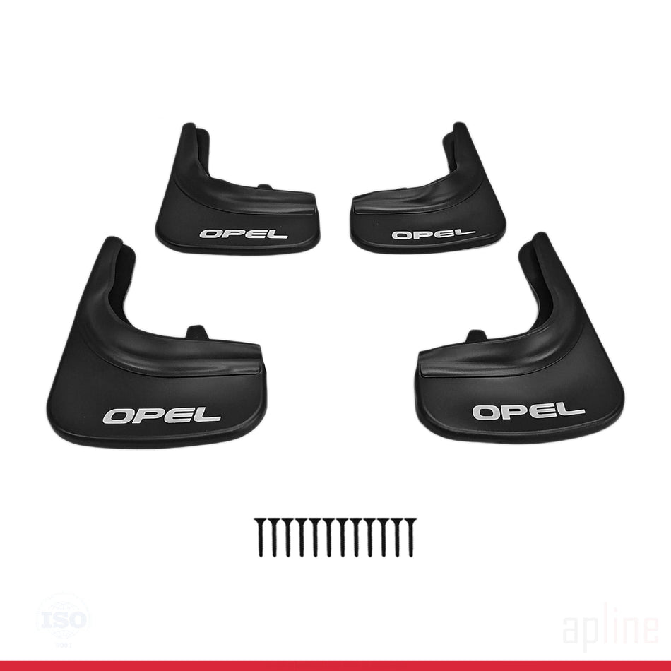 Opel Mudguards Vehicle Front Rear Set 4 Pcs Black