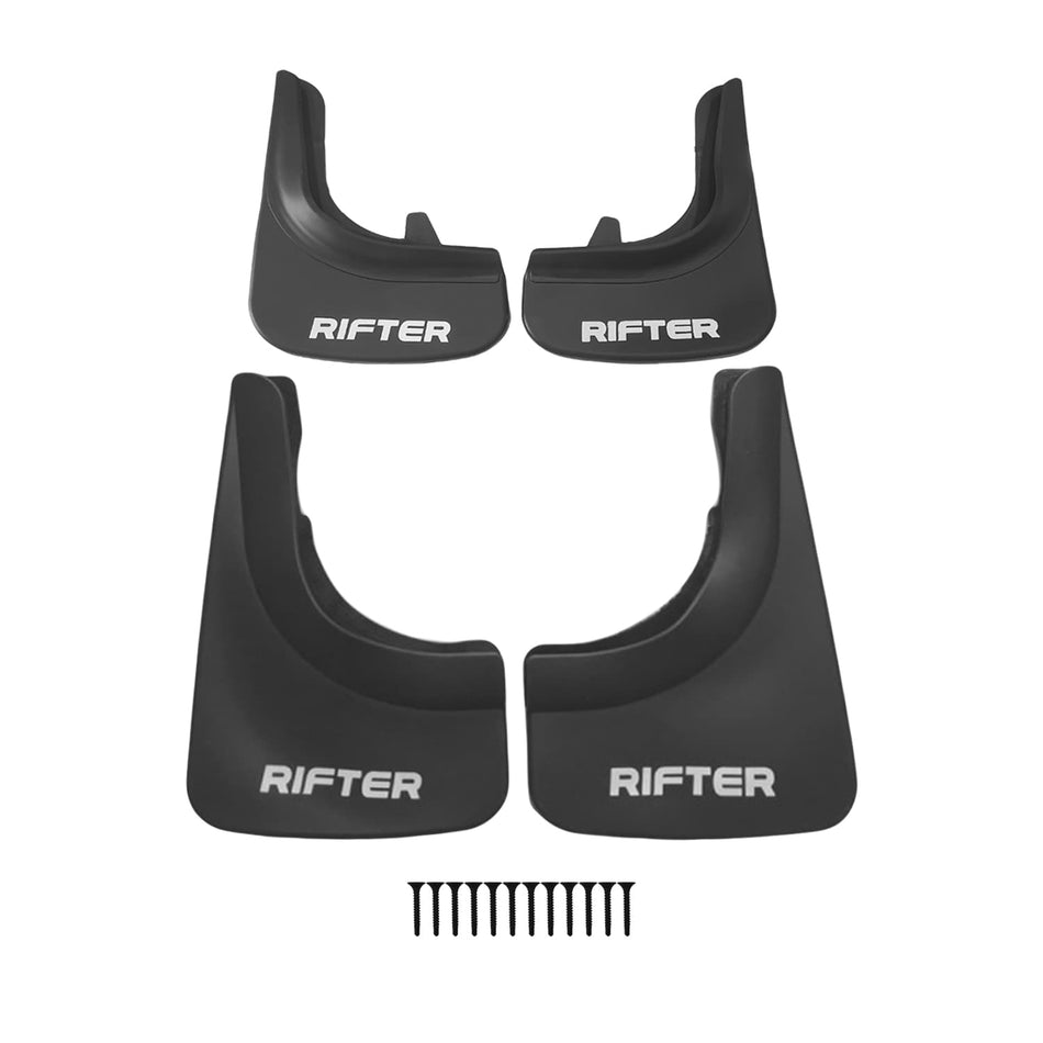 Peugeot Rifter 2019-2026 Mudguards Vehicle Front Rear Set 4 Pcs Black