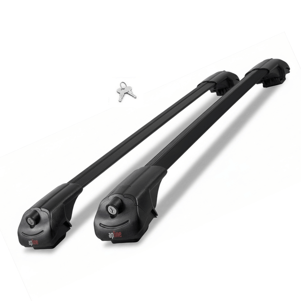 Roof Bars Compatible with Subaru Outback Wilderness 2022-2024, Black, 2 Bars with Straps