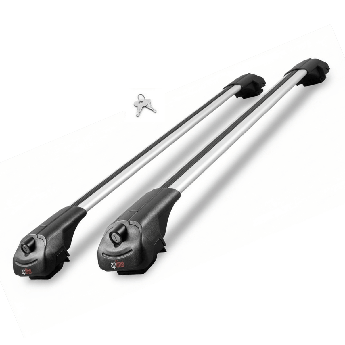 Roof Bars Compatible with Kia Carnival 2 (VQ) 2006-2014, Grey, 2 Bars with Straps.
