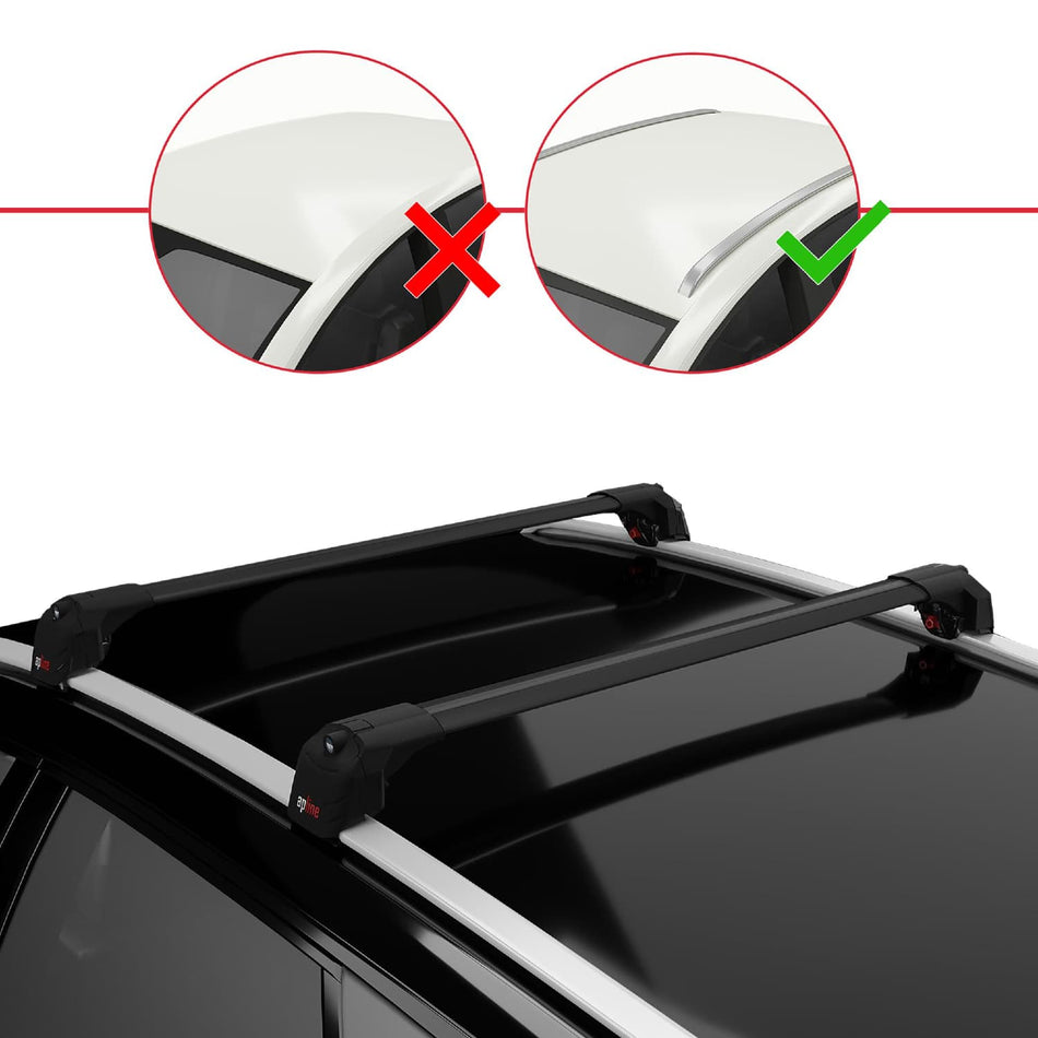 Mazda CX-70 2025 ace2 Car Roof Rack Cross Bar Black Aluminium 2 Bars