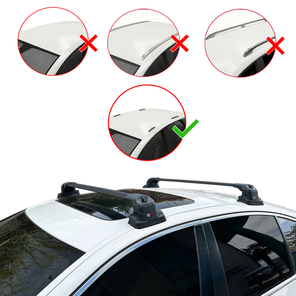 Mazda CX-3 (DK) 2015-2022 ace3 Car Roof Rack Cross Bar Black Aluminium 2 Bars