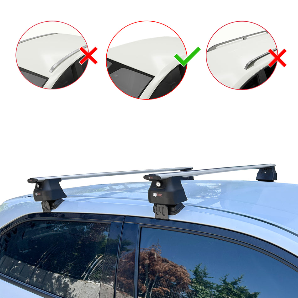 Honda HR-V 3 2022-2025 ace4 Car Roof Rack Cross Bar Grey Aluminium 2 Bars