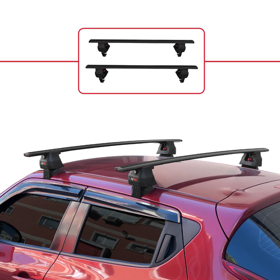 Nissan Juke (F15) 2010-2019 ace4 Car Roof Rack Cross Bar Black Aluminium 2 Bars