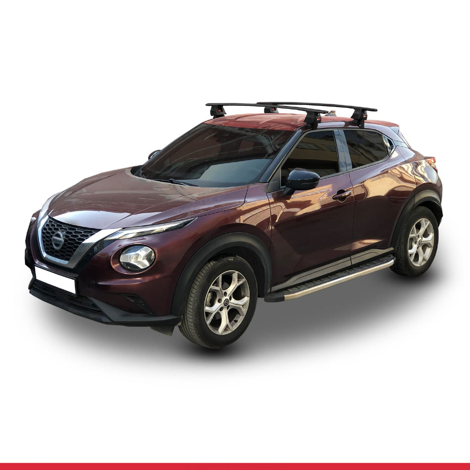 Nissan Juke 2 (F16) 2020-2025 ace4 Car Roof Rack Cross Bar Black Aluminium 2 Bars