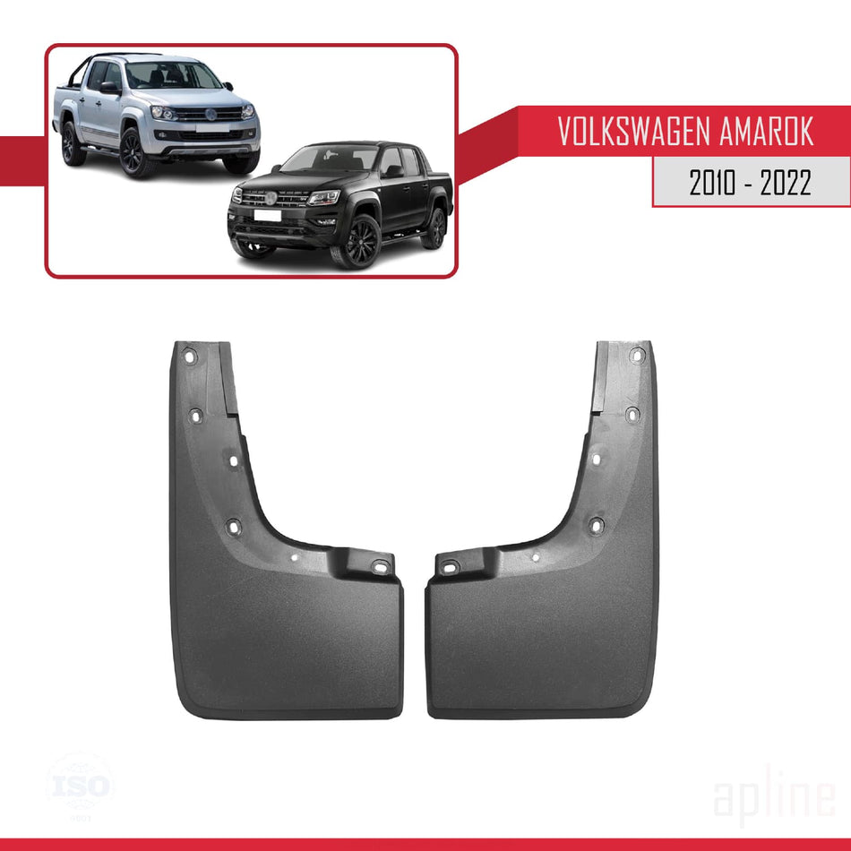 Volkswagen Amarok (2F) 2010-2022 Mudguards Vehicle Front Rear Set 4 Pcs Black