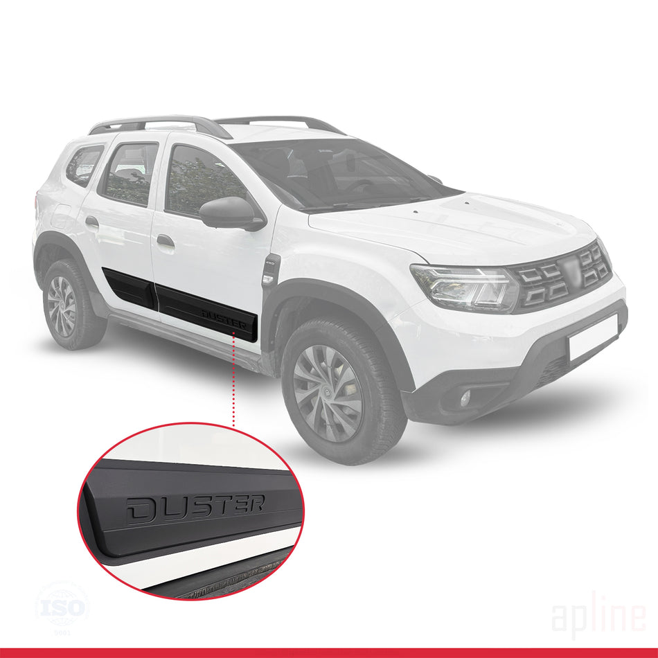 For Dacia Duster 2 (HM) 2018-2024 Mudguard Side Protection Vehicle Body Protection Kit 4 Pcs BLACK
