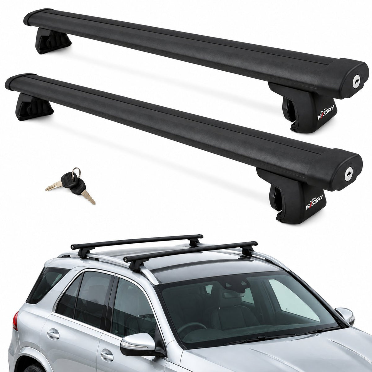 Volvo XC90 II 2015-2026 black roof rack bars - image 1