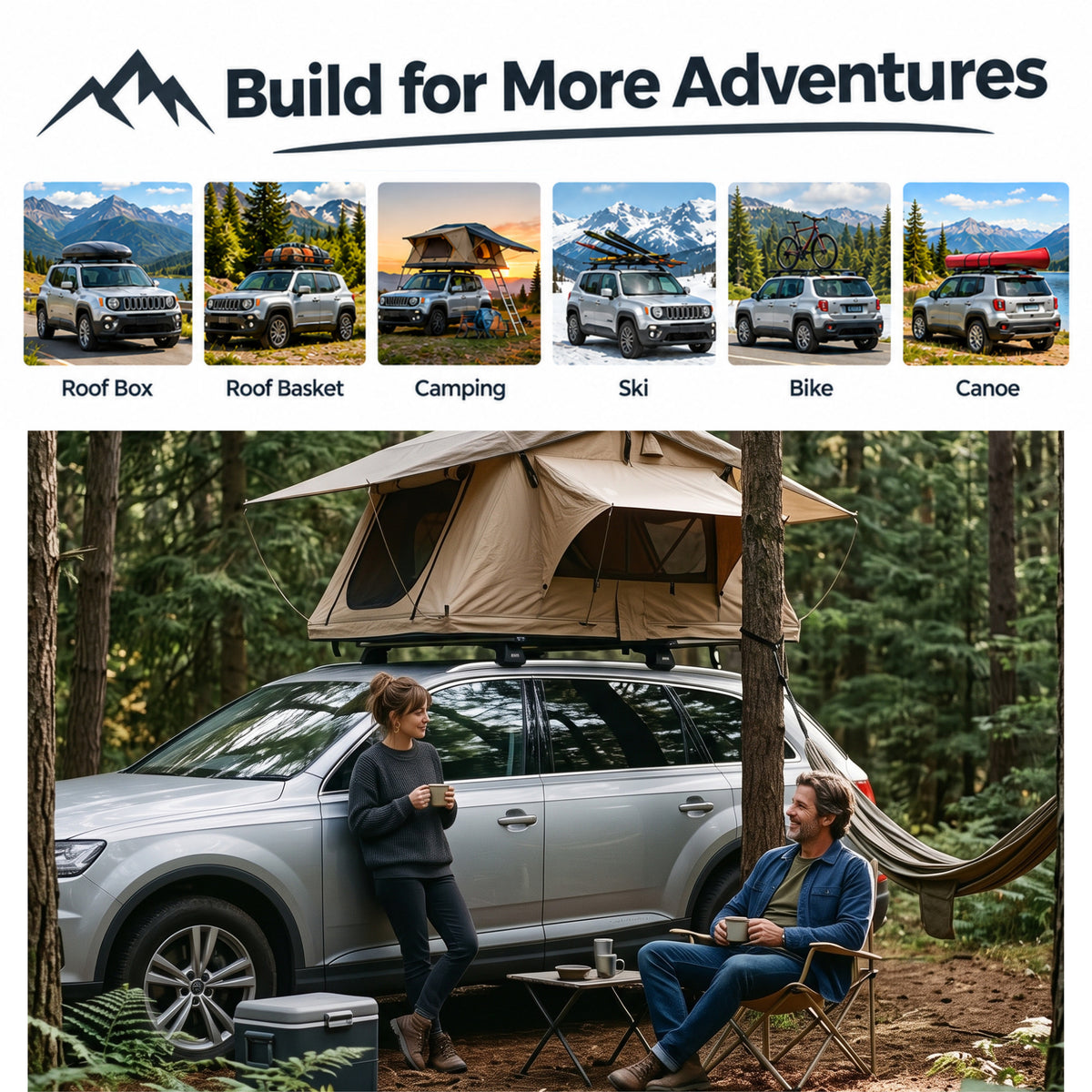 Volvo XC90 II 2015-2026 silver roof rack bars - image 4