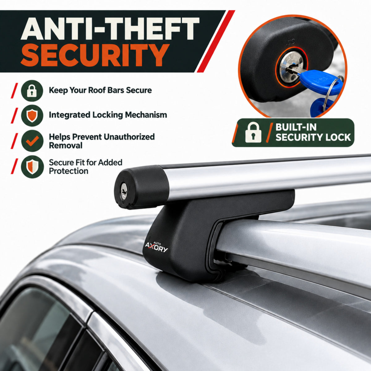 Volvo XC90 II 2015-2026 silver roof rack bars - image 6