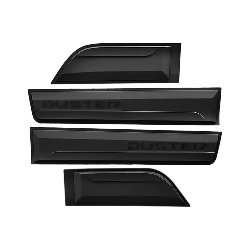 For Dacia Duster 2 (HM) 2018-2024 Mudguard Side Protection Vehicle Body Protection Kit 4 Pcs BLACK