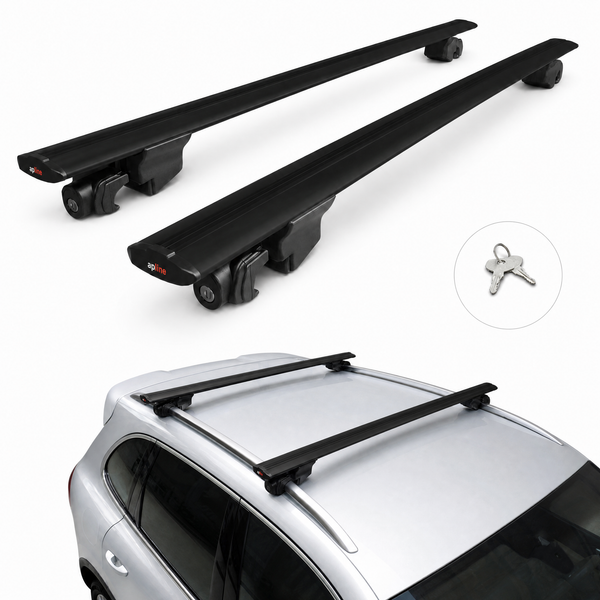 Roof Rack Bars Compatible with BMW X2 (F39) 2018-2023, For Flush Roof Rails, Black, 2 Bars