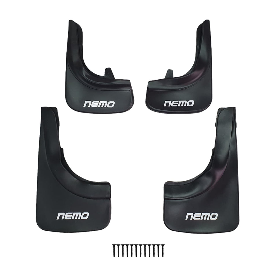 Citroen Nemo 3 (225) 2008-2017 Mudguards Vehicle Front Rear Set 4 Pcs Black