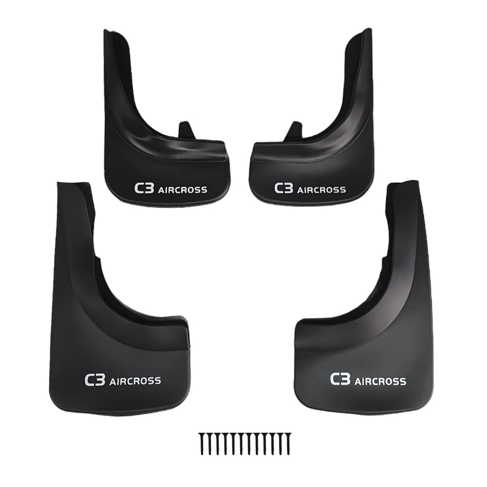 Citroen C3 Aircross (A88) 2018-2026 Mudguards Vehicle Front Rear Set 4 Pcs Black