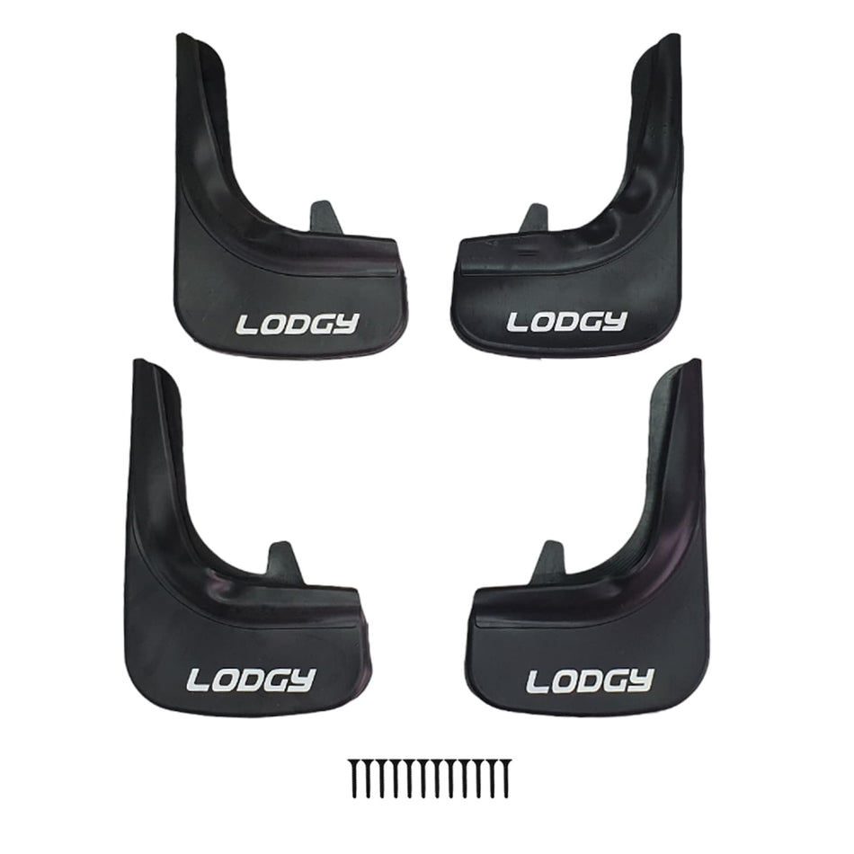 Dacia Lodgy (J92) 2012-2022 Mudguards Vehicle Front Rear Set 4 Pcs Black