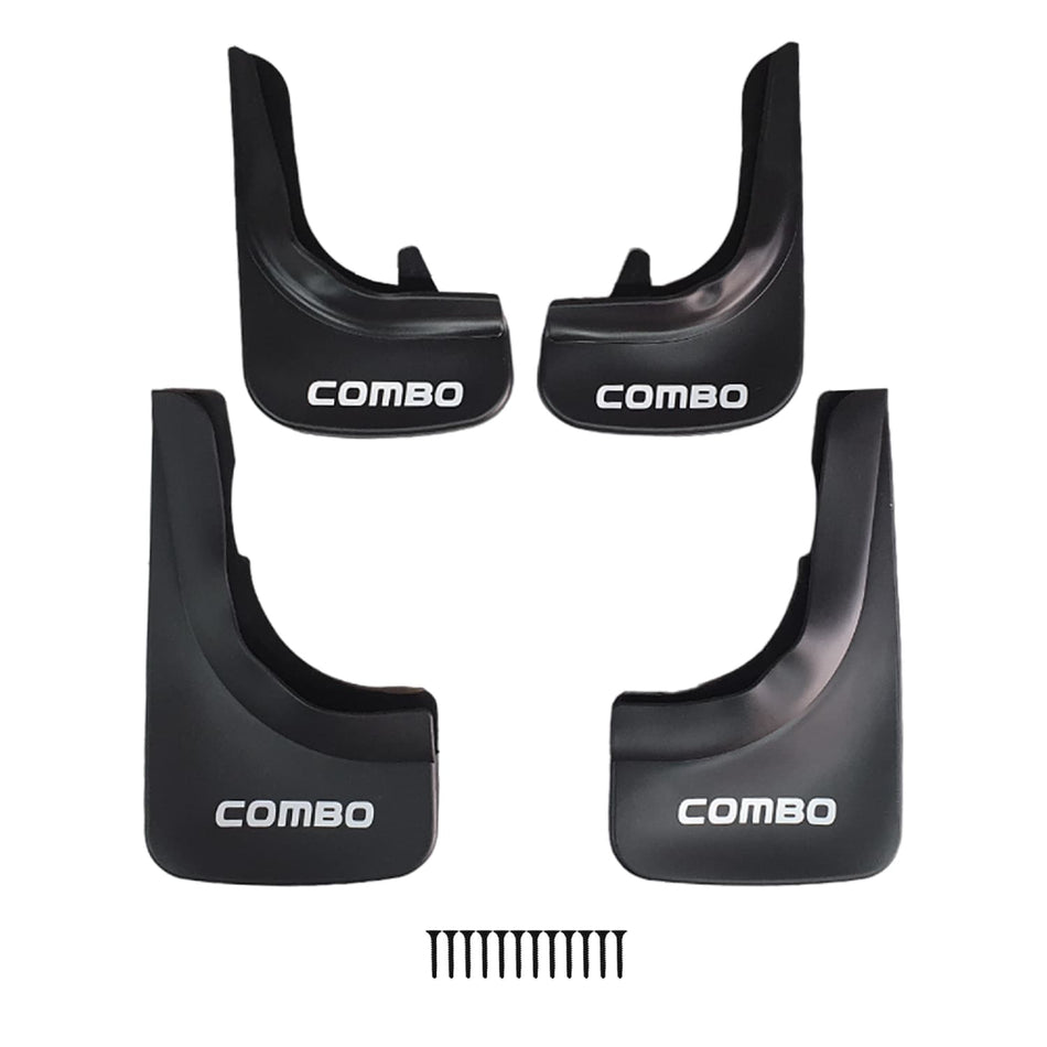 Opel Combo 2001-2026 Mudguards Vehicle Front Rear Set 4 Pcs Black