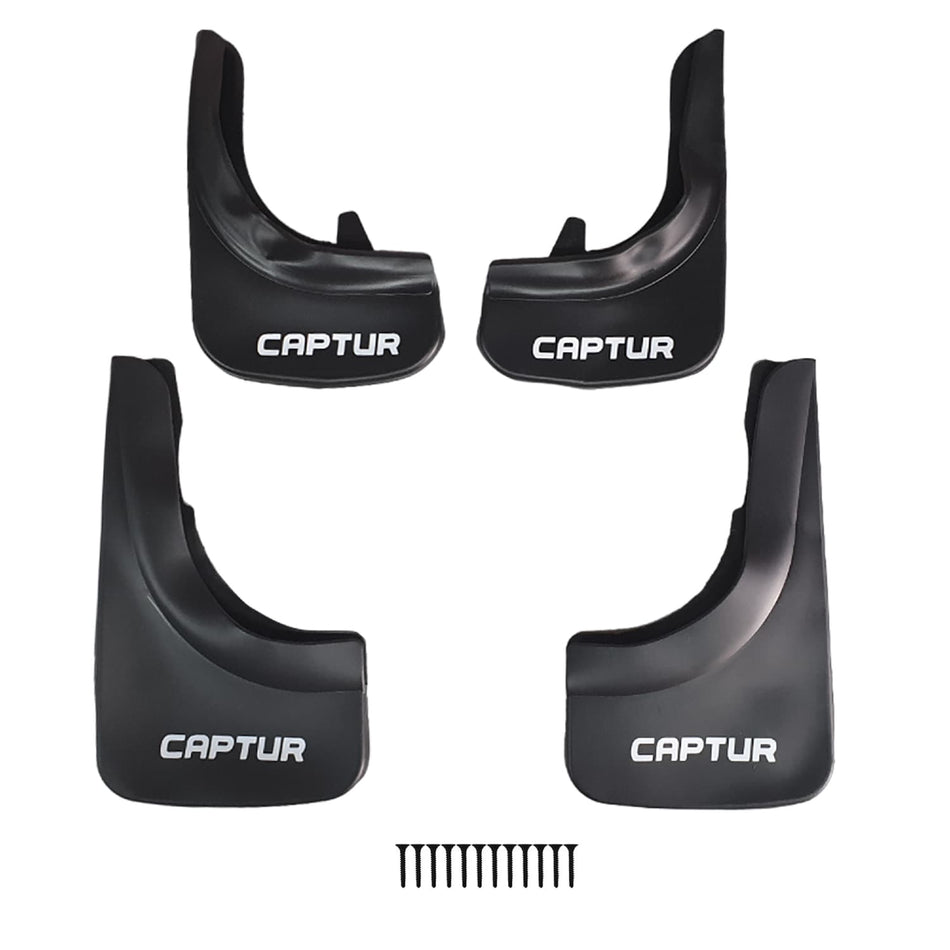 Renault Captur (J87) 2013-2026 Mudguards Vehicle Front Rear Set 4 Pcs Black