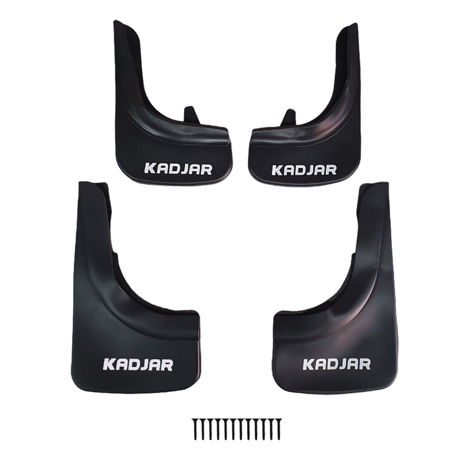 Renault Kadjar 2015-2022 Mudguards Vehicle Front Rear Set 4 Pcs Black