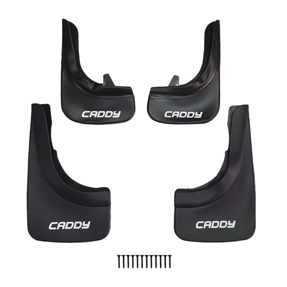 Volkswagen Caddy 2003-2026 Mudguards Vehicle Front Rear Set 4 Pcs Black